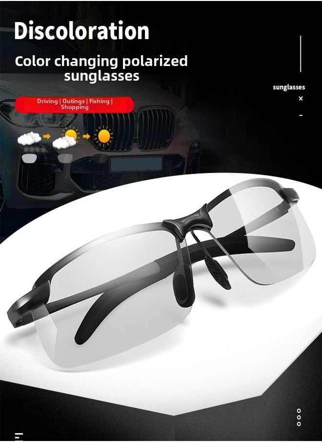 Generic - Polarized night vision glasses color-changing sunglasses male driver driving mirror fishing sunglasses day and night driving special glasses - Image 1