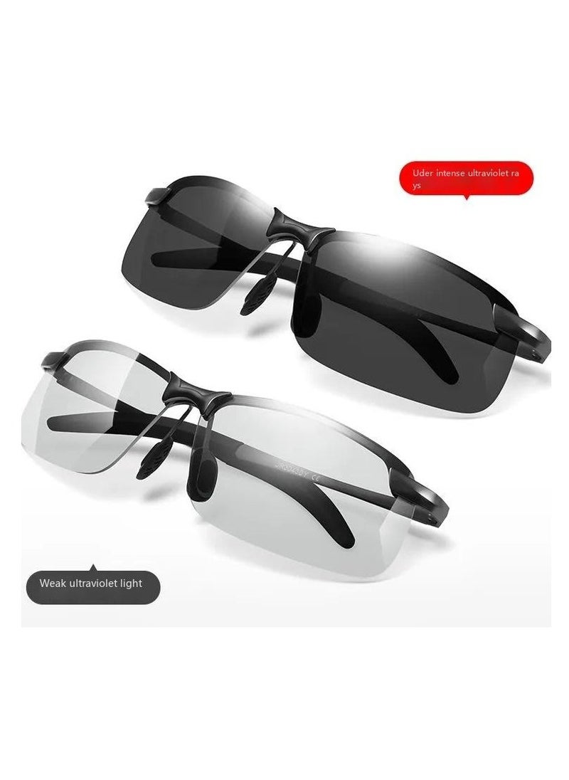 Generic - Polarized night vision glasses color-changing sunglasses male driver driving mirror fishing sunglasses day and night driving special glasses - Image 1