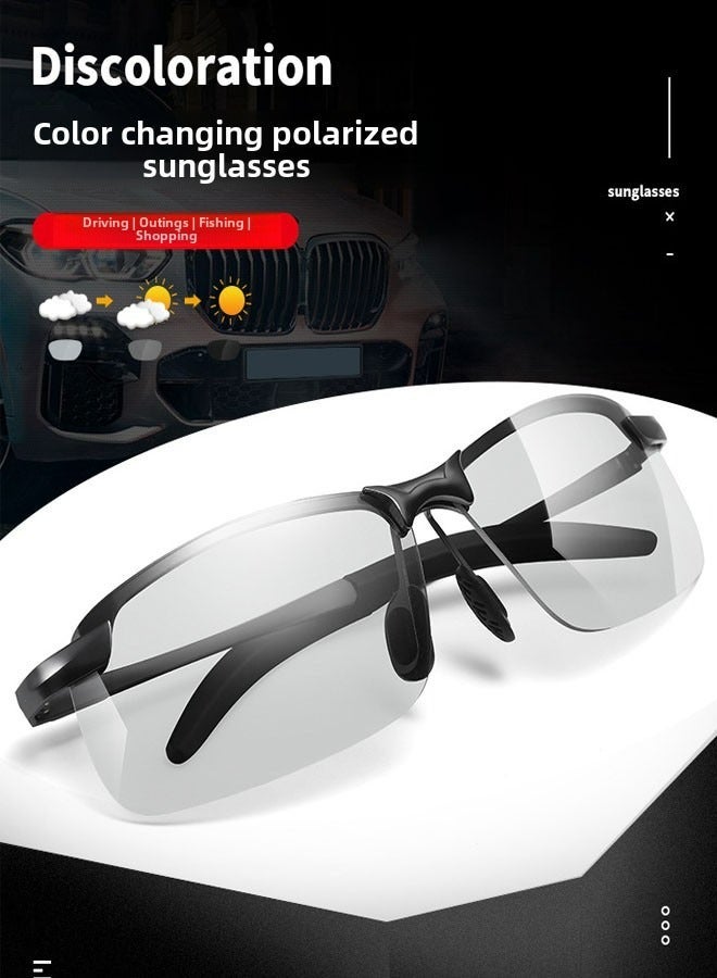Polarized night vision glasses color-changing sunglasses male driver driving mirror fishing sunglasses day and night driving special glasses - Image 5