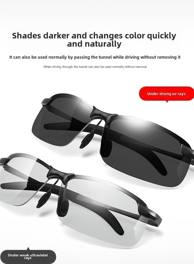 Photochromic Polarized Sunglasses UV400 Day Night Vision Driving Outdoor Sun Glasses For Men Women - Image 4