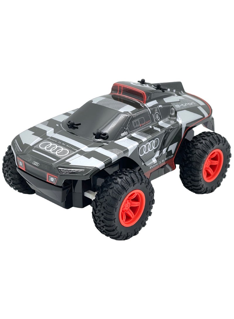 D-Power مجموعة سيارات RC توأم بمقياس 1:24 - AUDI RS Q e-tron داكار رالي و TOYOTA HILUX AXCR | مجموعة شاحنة دفع رباعي بالتحكم عن بعد 2.4GHz مع بطاريات مضمونة | للأطفال من عمر 6 سنوات فما فوق - Image 3