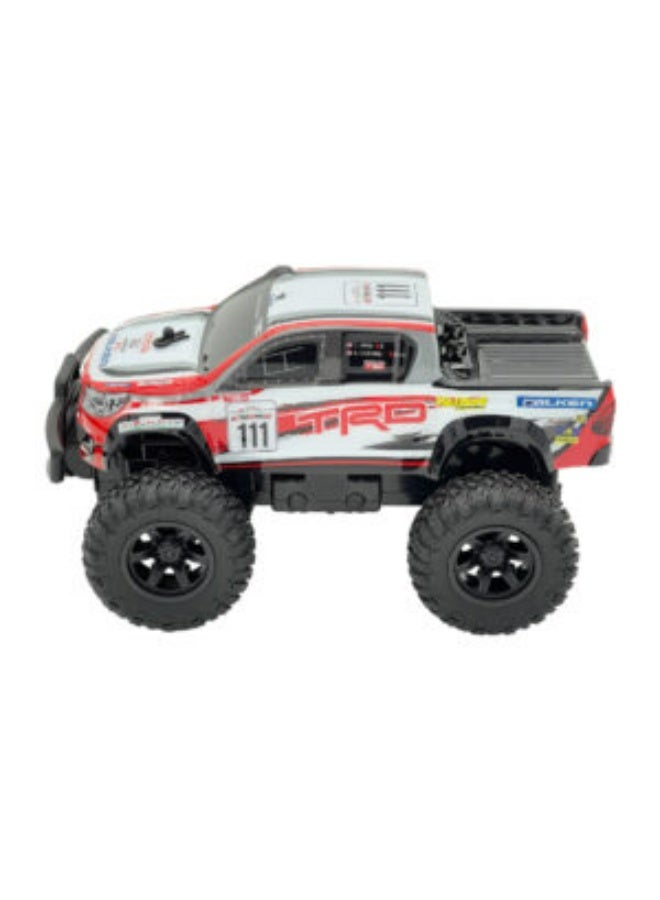 D-Power مجموعة سيارات RC توأم بمقياس 1:24 - AUDI RS Q e-tron داكار رالي و TOYOTA HILUX AXCR | مجموعة شاحنة دفع رباعي بالتحكم عن بعد 2.4GHz مع بطاريات مضمونة | للأطفال من عمر 6 سنوات فما فوق - Image 2
