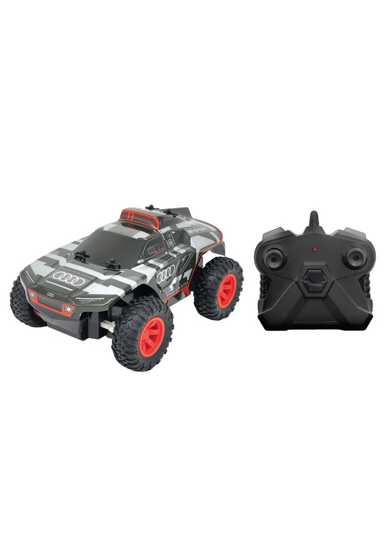 D-Power مجموعة سيارات RC توأم بمقياس 1:24 - AUDI RS Q e-tron داكار رالي و TOYOTA HILUX AXCR | مجموعة شاحنة دفع رباعي بالتحكم عن بعد 2.4GHz مع بطاريات مضمونة | للأطفال من عمر 6 سنوات فما فوق - Image 5