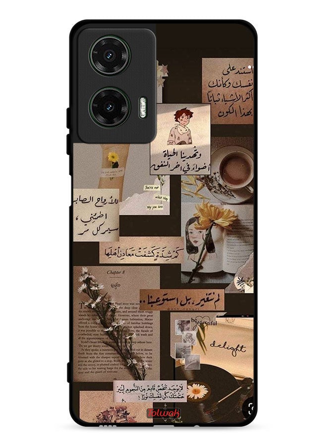 Tolwak غطاء حماية موتورولا موتو G35 5G مع اقتباسات عربية عتيقة - Image 1