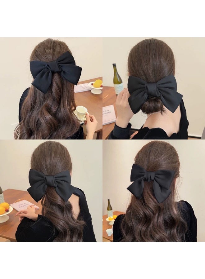 6 PCS Hair Bows , Large Elegant Ribbon Bows for Women - Image 3