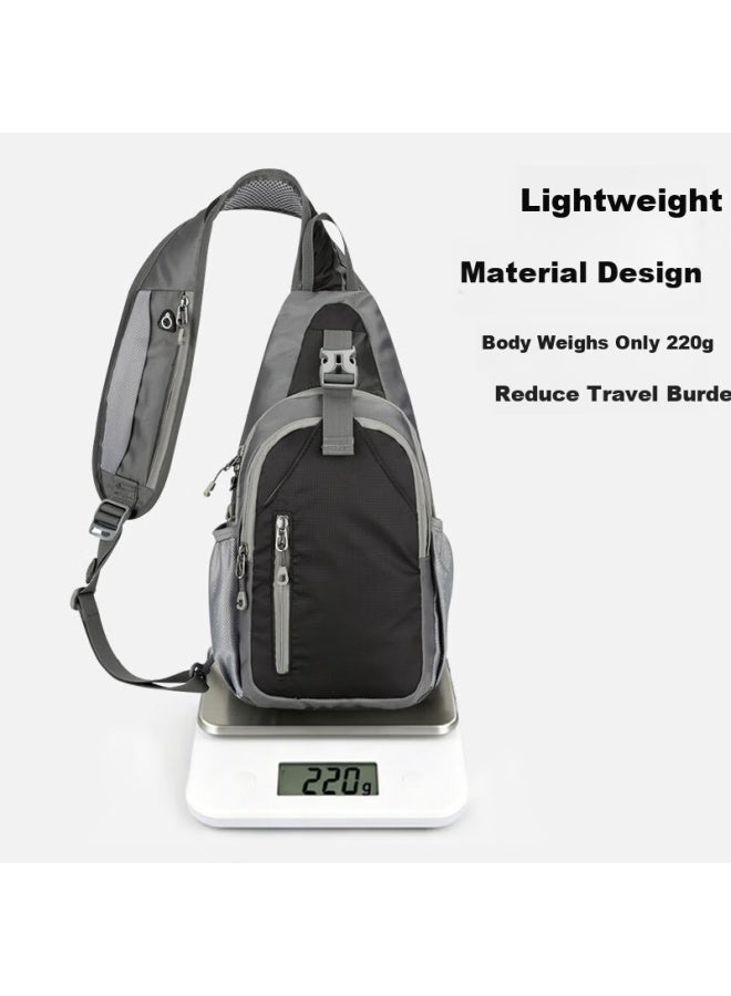 Right Away Men's Crossbody Bag High-end Casual Portable Small Shoulder Bag Outdoor Chest Bag Small Backpack - Image 2
