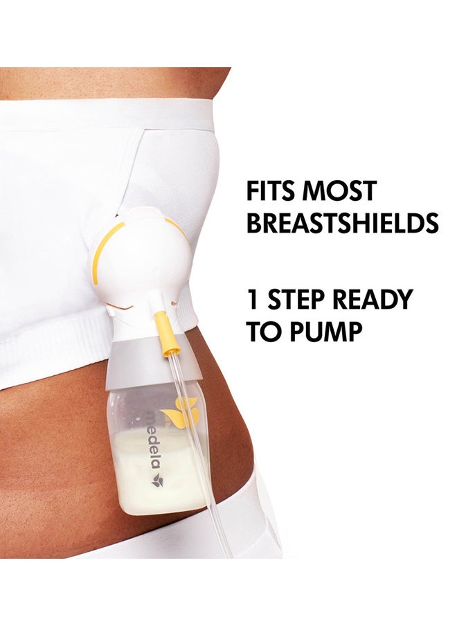 Medela - Easy Expression Hands-Free Pumping Bra White Medium - Image 1
