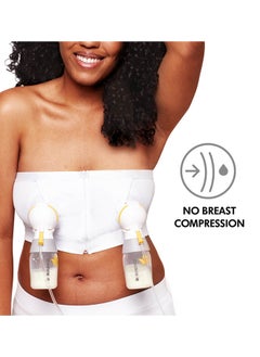 Medela Easy Expression Hands-Free Pumping Bra White Medium  - Image 3
