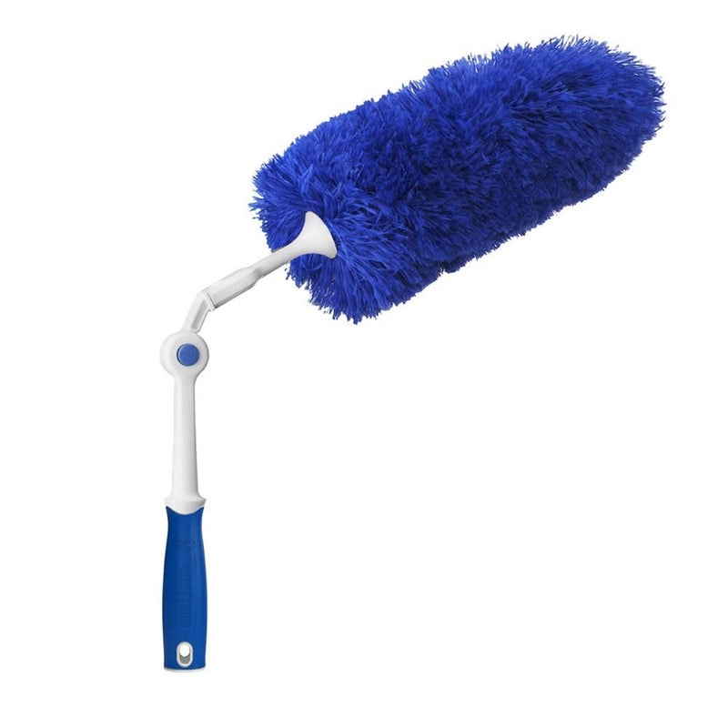 Unger Microfiber Duster with Pivoting Handle Dusters for Cleaning Compatible with Telescopic Poles Dusting Tools MultiSurface Cleaner Tool for Windows TVs Moldings Cupboards Cabinets