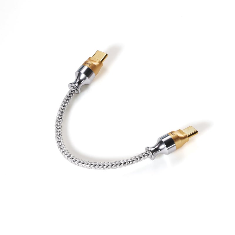 Linsoul DDHiFi TC07S USB-C to USB-C OTG HiFi Audiophile Cable, Dual Bi-Directional OTG Plugs, The Newest Nyx Pure Silver Shielded Data Cable Audio Converter Cable for Audiophiles Musician (10CM) - Image 3
