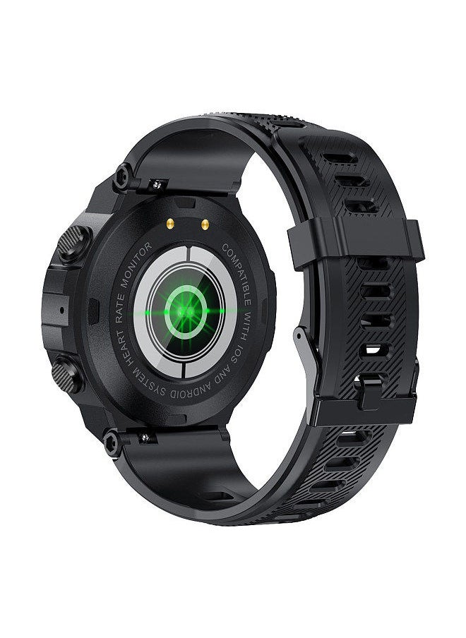 SENBONO - SENBONO MAX6 Smart Watch with BT Call 1.28-Inch IPS Screen BT4.0+5.0 Fitness Tracker Sleep/Heart Rate/Blood Pressure Monitor Compatible with Android iOS Black - Image 1