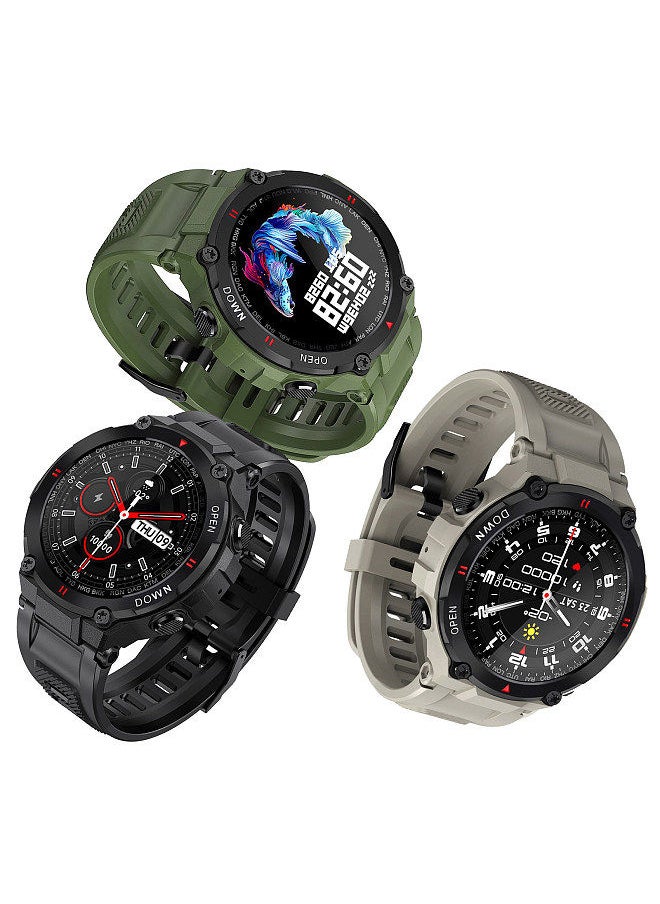 SENBONO SENBONO MAX6 Smart Watch with BT Call 1.28-Inch IPS Screen BT4.0+5.0 Fitness Tracker Sleep/Heart Rate/Blood Pressure Monitor Compatible with Android iOS Black  - Image 2