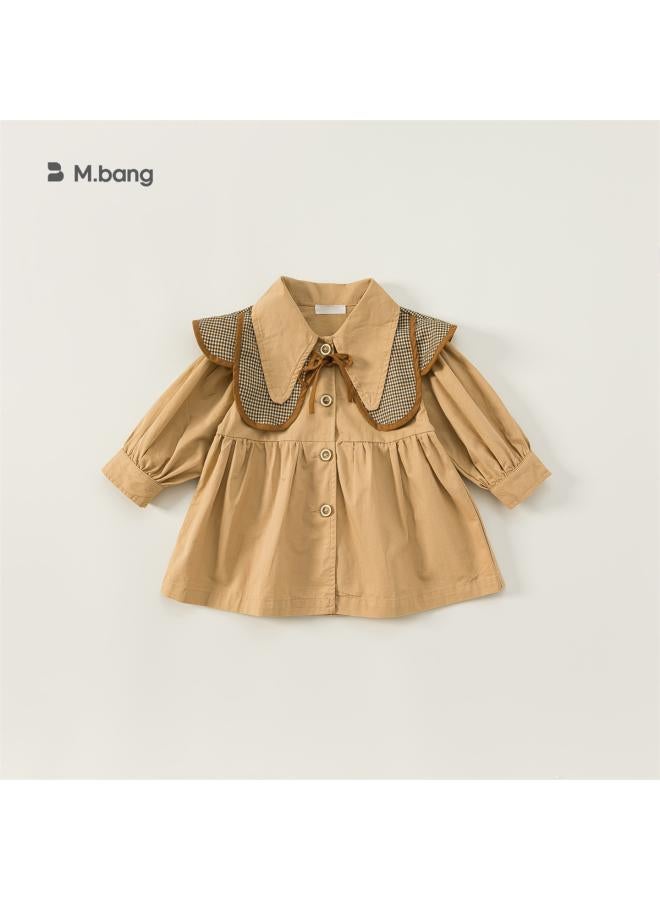 Babycity Children's Korean Style Windbreaker Autumn Women's New Detachable Shawl Girls' Coat Children's Qy22084 