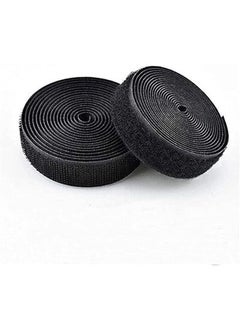 Generic Colored Nylon Scotch Velcro Hook and Loop Tape without Glue Magic Tape for Sew on Accessory Belts (Black)  - Image 2