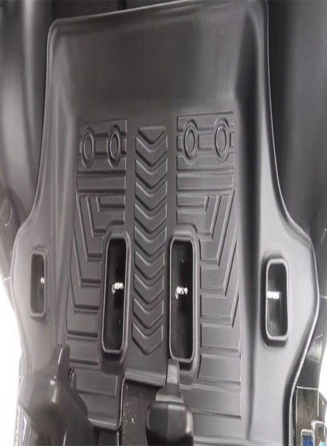 Custom Fit Floor Mat for Toyota Fortuner, TPE Floor Mat for Fortuner 2016+ Models, All-Weather 3D Protection, Black, Full Set - Image 3