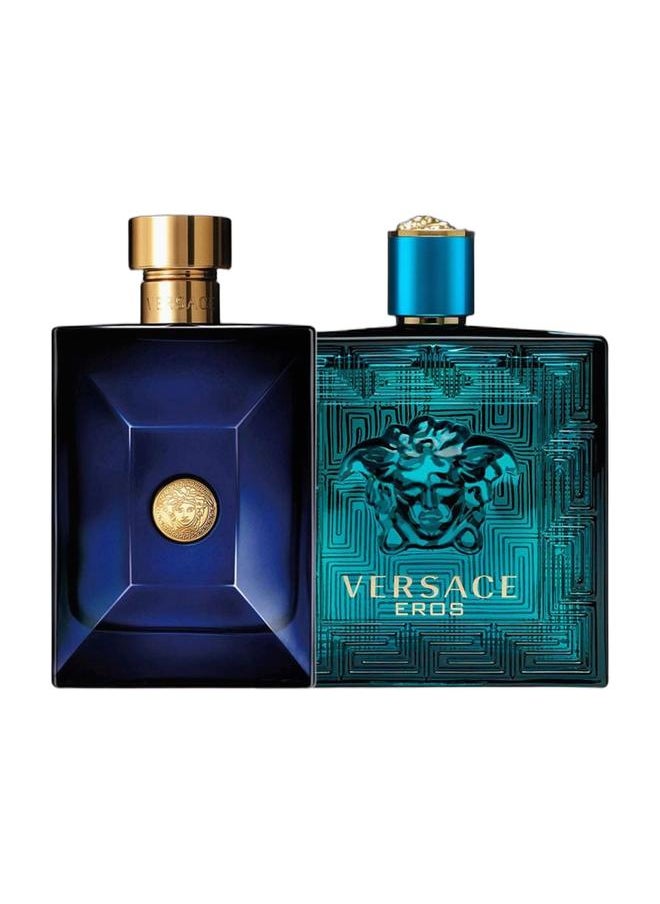 VERSACE Versace Eros & Dylan Blue for Men EDT Combo 200ml *2  - Image 1