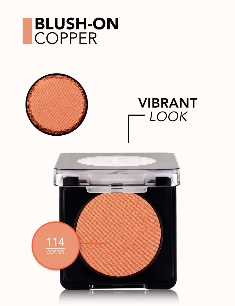 فلورمار Blush-On – 114 Copper – High-Pigment Matte Blush, Creamy-Soft Texture, Blends Seamlessly, Long-Lasting Natural Look 114-COPPER - Image 3