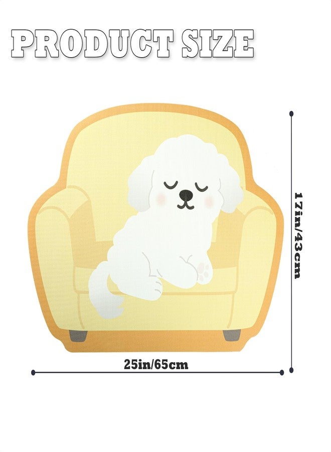 Tyrafry Cute Animal Microfiber Bath Mat - Non-Slip Quick Dry Absorbent Floor Mat for Bathroom Shower Sink, Dog, 17"x27" - Image 3
