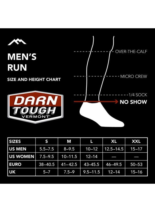 Darn Tough Vermont Men's Element No Show Tab Lightweight Running Sock (Style 1116), Teal, M - Image 3