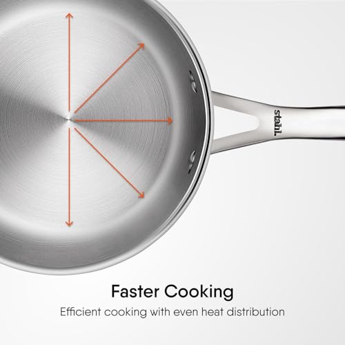Stahl Artisan Triply 2 L, 18cm Stainless Steel Tea Pan with Lid | Triply Sauce Pan | Induction & Gas Stove Compatible Milk Pan - Image 3