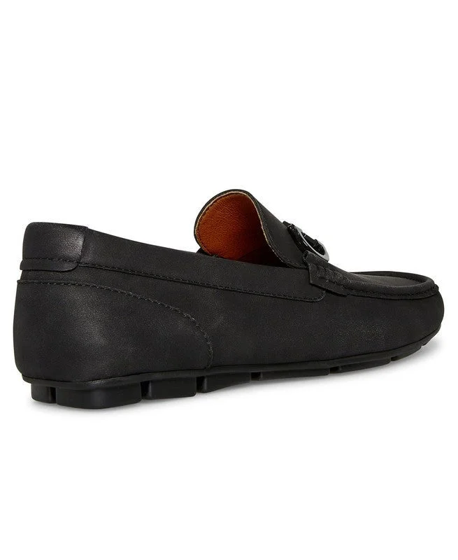 ستيف مادن M-Snappz Men's Black Loafers &amp; Mocassins