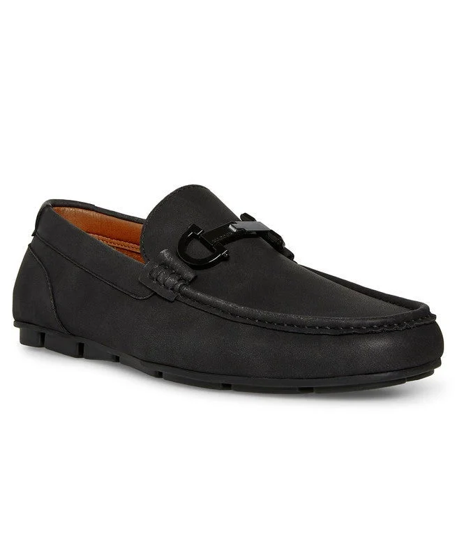 ستيف مادن M-Snappz Men's Black Loafers &amp; Mocassins