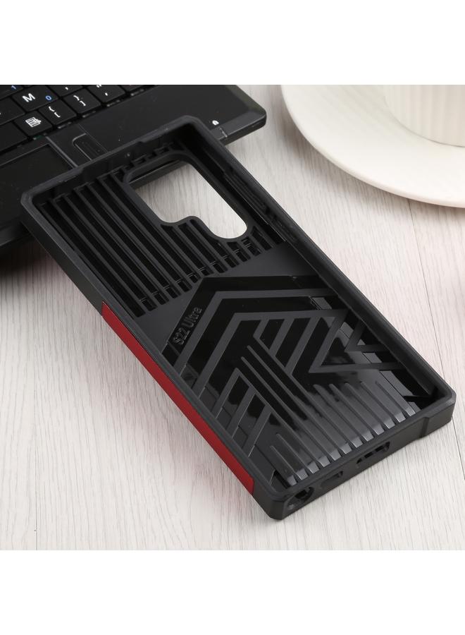 S-TOP Case For Samsung Galaxy S22 Ultra 5G Sliding Camera Cover Design PC + TPU Shockproof Phone Case with Ring Holder & Card Slot - Image 3