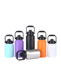 Outdoor camping insulation bucket wholesale 3L large capacity summer dry ice bucket portable 304 stainless steel water bottle 304 purple 2L