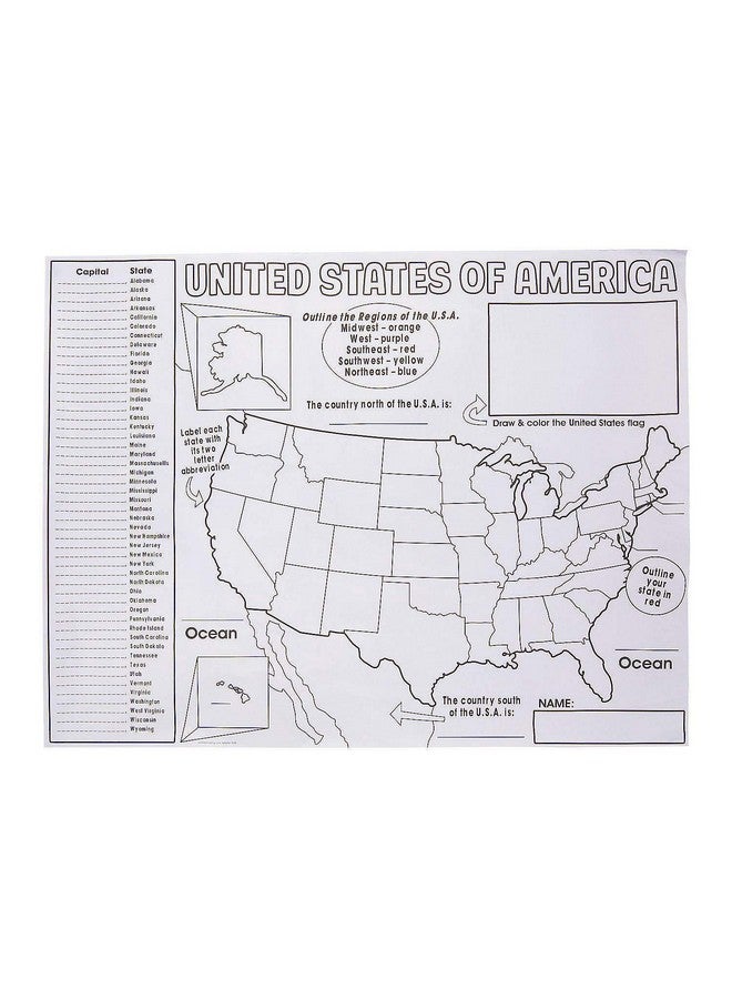 Fun Express Cyo All About The United States - 30 Pieces - Educational and Learning Activities for Kids - Image 1