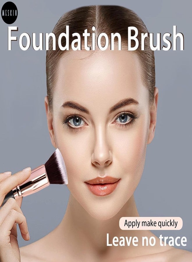 MESKIN Precision Angled Foundation Brush - Soft Bristles for Smooth & Flawless Makeup Application (Pack of 1) - Image 5