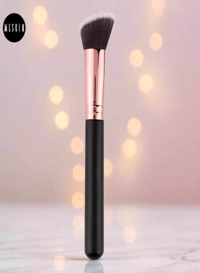 MESKIN Precision Angled Foundation Brush - Soft Bristles for Smooth & Flawless Makeup Application (Pack of 1) - Image 2