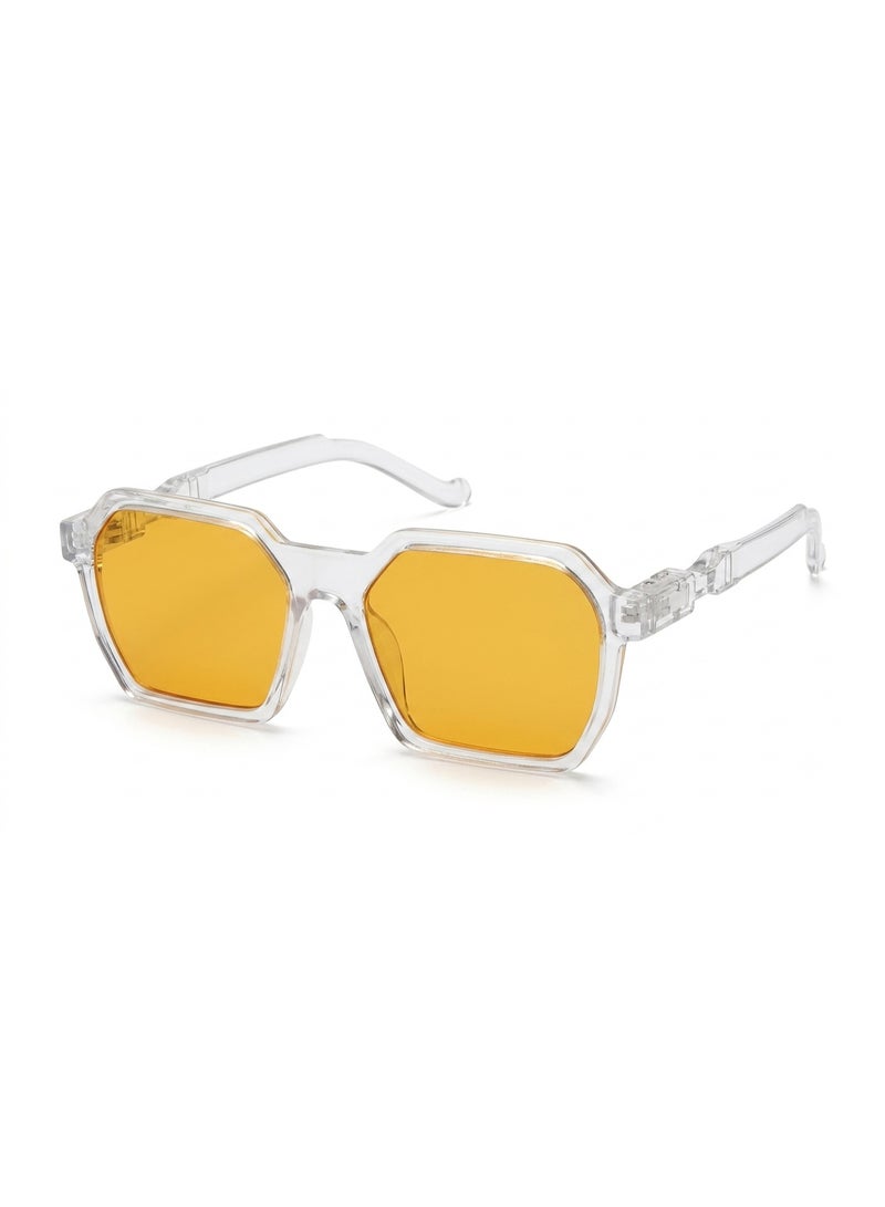 Trendy Transparent Glasses with Vibrant Tinted Lenses - Image 1