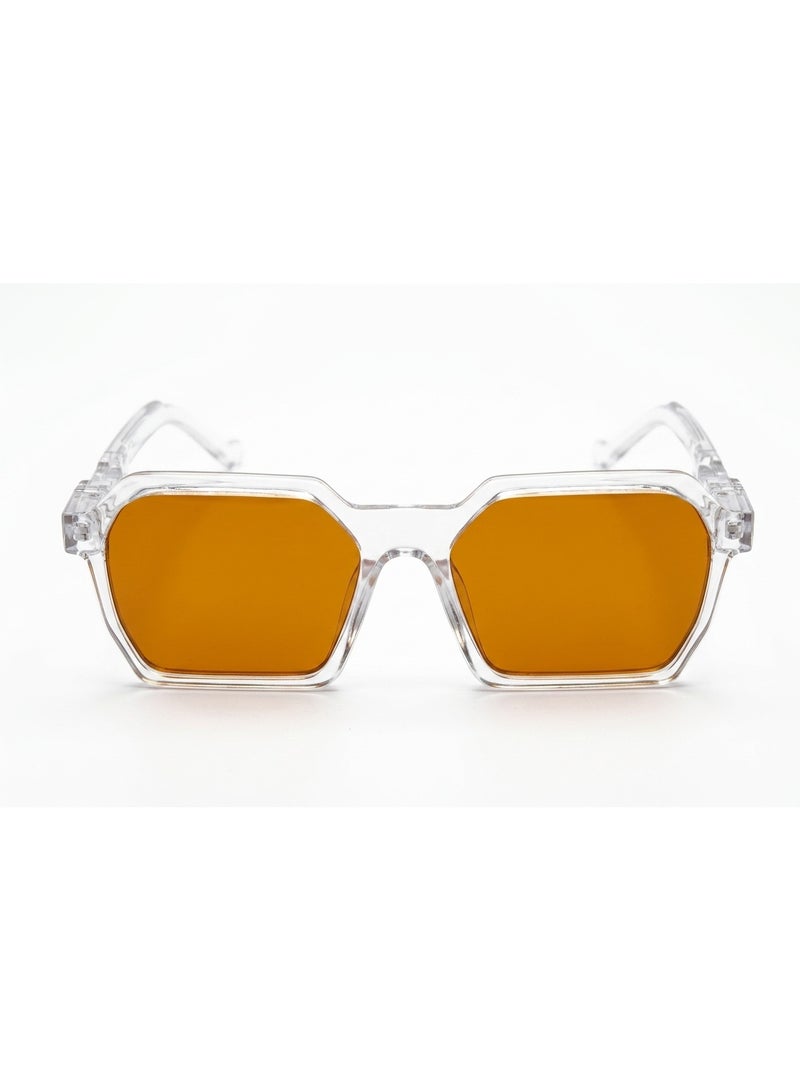 Trendy Transparent Glasses with Vibrant Tinted Lenses - Image 4