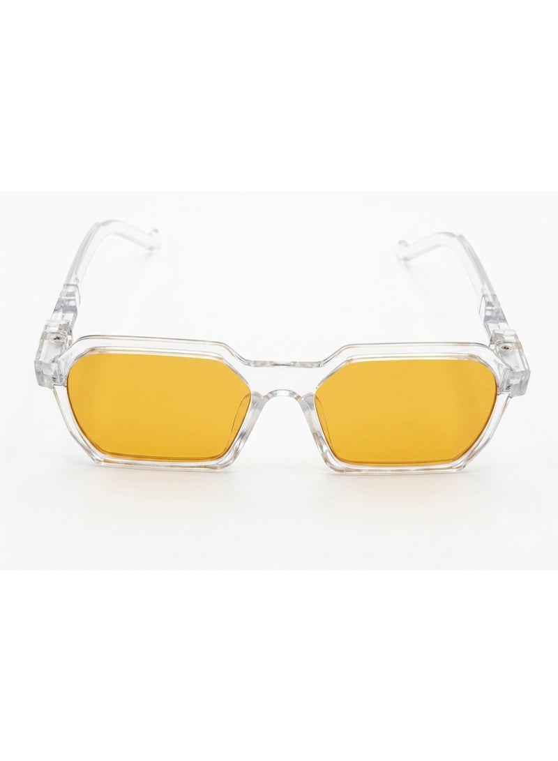Trendy Transparent Glasses with Vibrant Tinted Lenses - Image 2