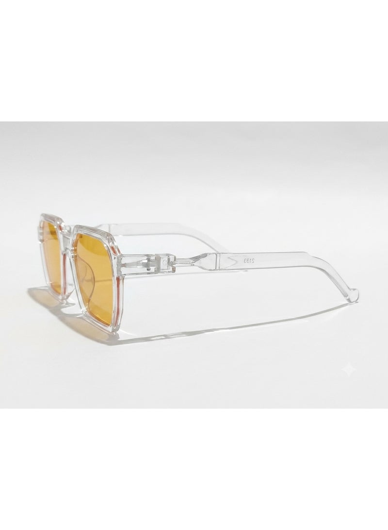 Trendy Transparent Glasses with Vibrant Tinted Lenses - Image 3