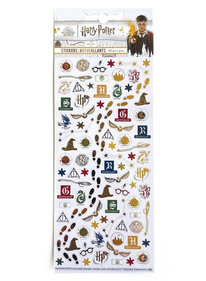 Paper House Productions Harry Potter Pack of 2 Micro Mini Foil Accent Sticker Sheets for Crafts, Scrapbooking & Collecting - Hogwarts Houses - Image 3