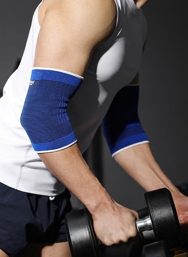 JINGBA SUPPORT 1 pair Sports Elbow Brace Adult Outdoor Basketball Volleyball Weightlifting Fitness Cycling Protective Gear Elbow Pain Relief For Tennis And Golfers - Elbow Compression Sleeves For Weightlifting, Exercise, Fitness, Arthritis, Bursitis - Tendonitis Elbow Brace For Men And Women - Image 3