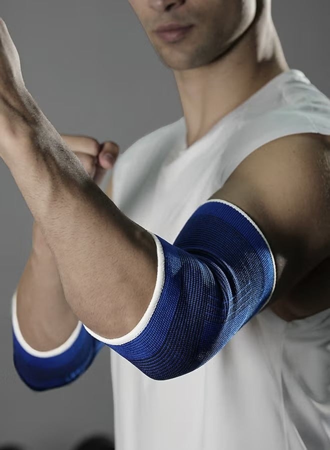 JINGBA SUPPORT 1 pair Sports Elbow Brace Adult Outdoor Basketball Volleyball Weightlifting Fitness Cycling Protective Gear Elbow Pain Relief For Tennis And Golfers - Elbow Compression Sleeves For Weightlifting, Exercise, Fitness, Arthritis, Bursitis - Tendonitis Elbow Brace For Men And Women - Image 4