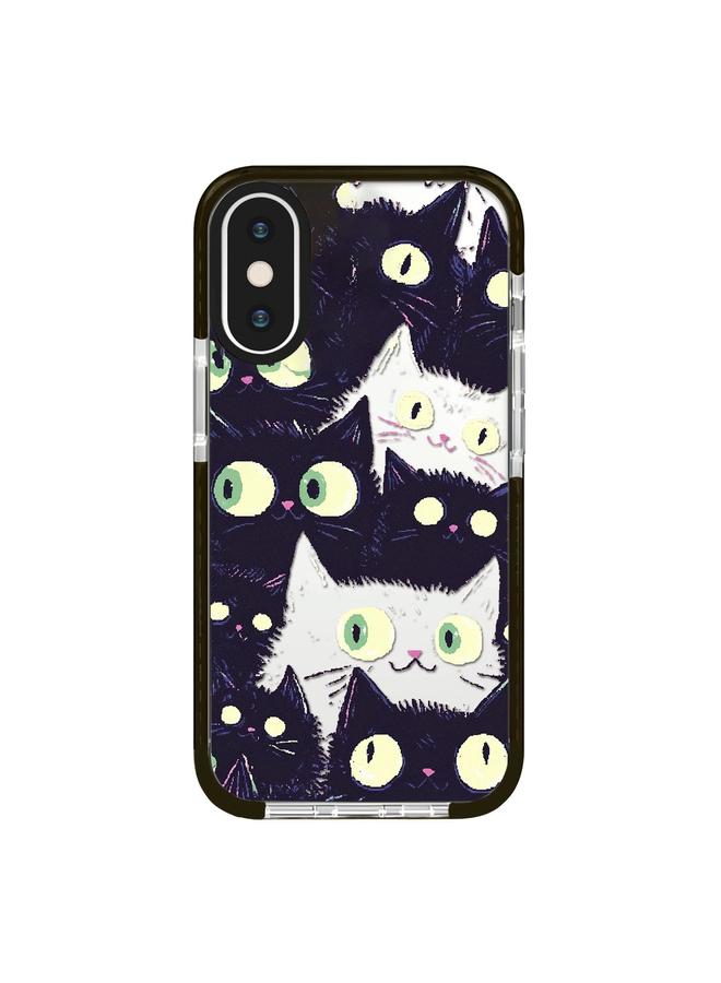 S-TOP Case For iPhone X / XS Simple Illustration Pattern Full Coverage Phone Case - Image 1