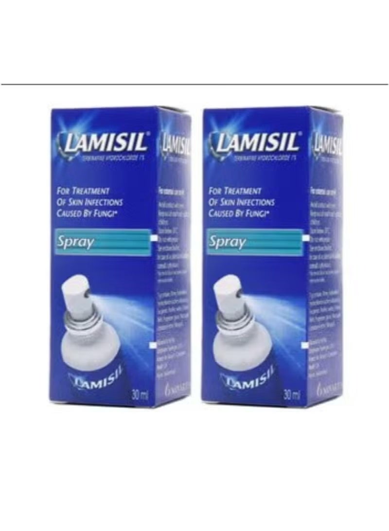 Lamisil AT 1% Spray – Antifungal For Skin 30ml 2PCS