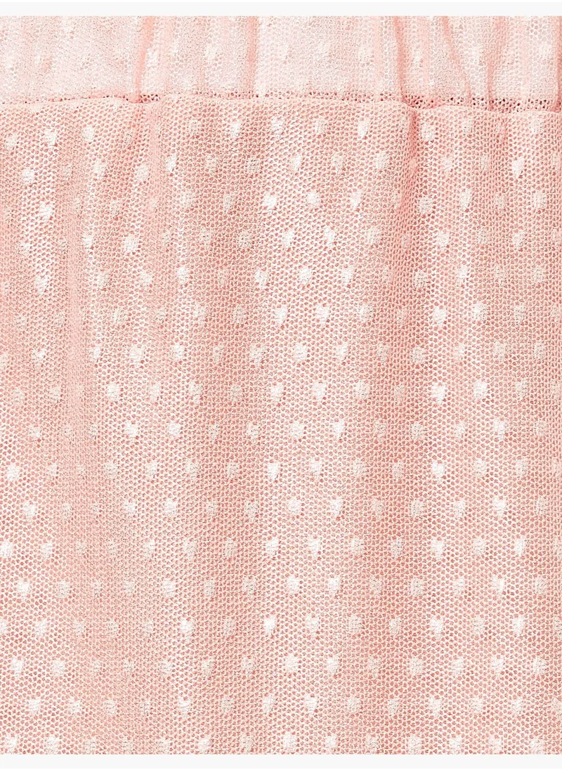 كوتون Frill Detailed Skirt