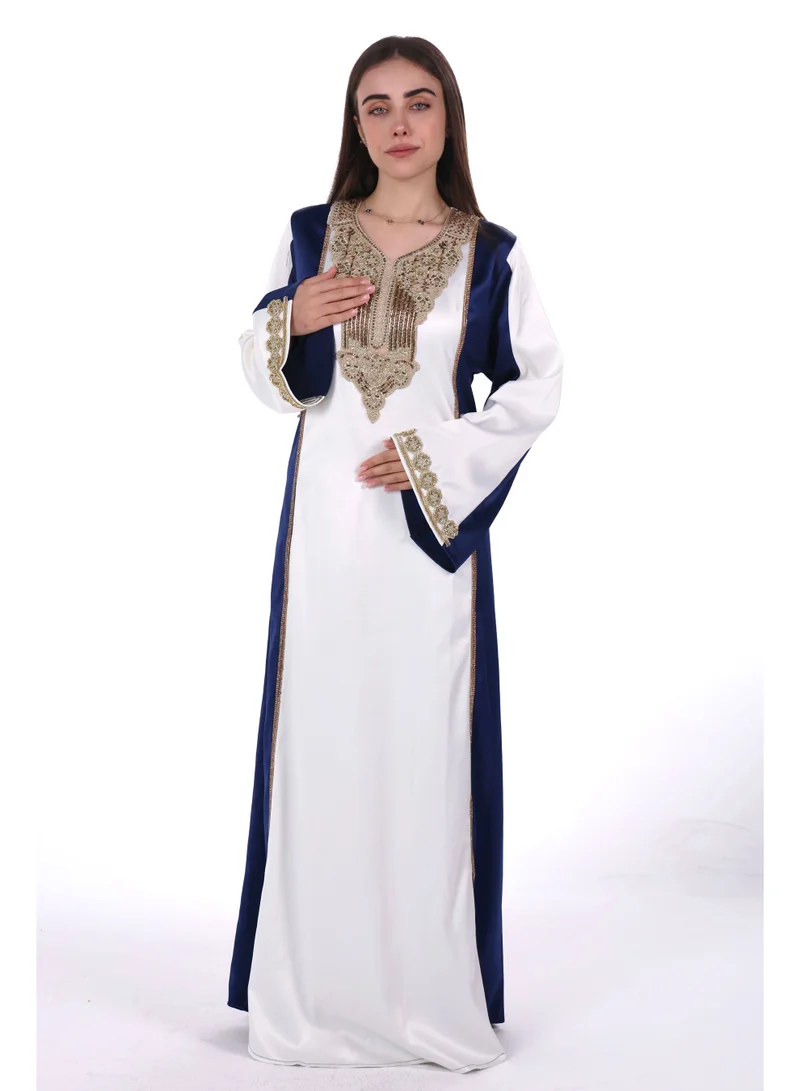 women satin jalabiya dress