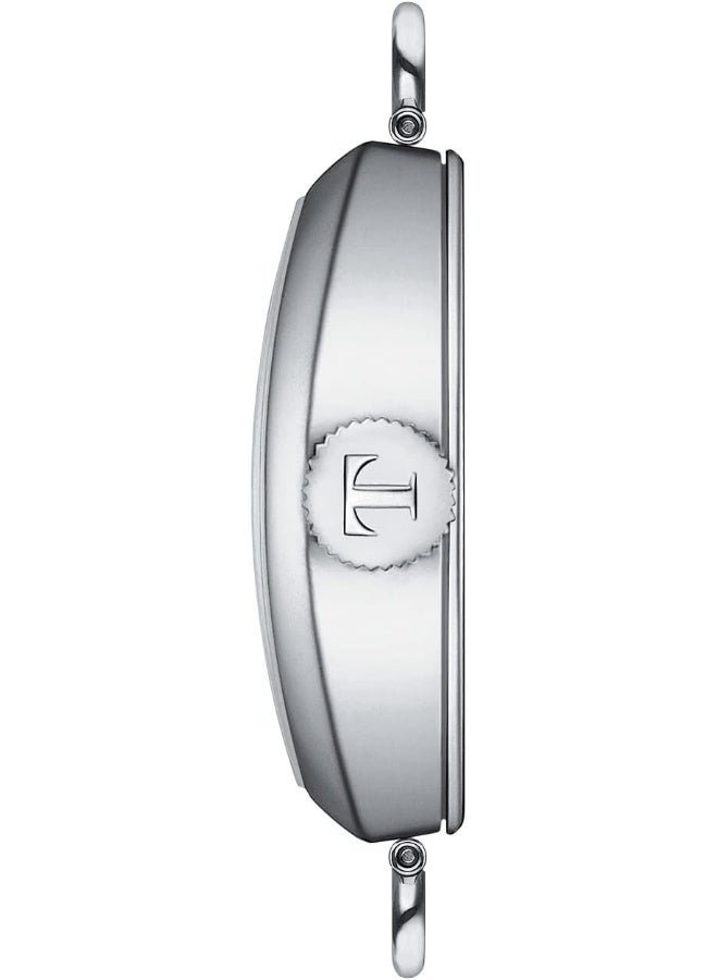 TISSOT Women's Watch T1281611601200 Heritage Porto Small Lady Mechanical White Dial Leather Strap, white, Black - Image 2