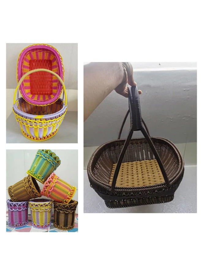 ECYC Ltd 3mm Width Round Rattan Woven Material for Repair Rattan Furniture, Plastic Synthetic Rattan Wicker Repair Kit for Weaving Repair Patio Furniture, Rattan Chair Table, DIY Basket, Crafts - Image 4