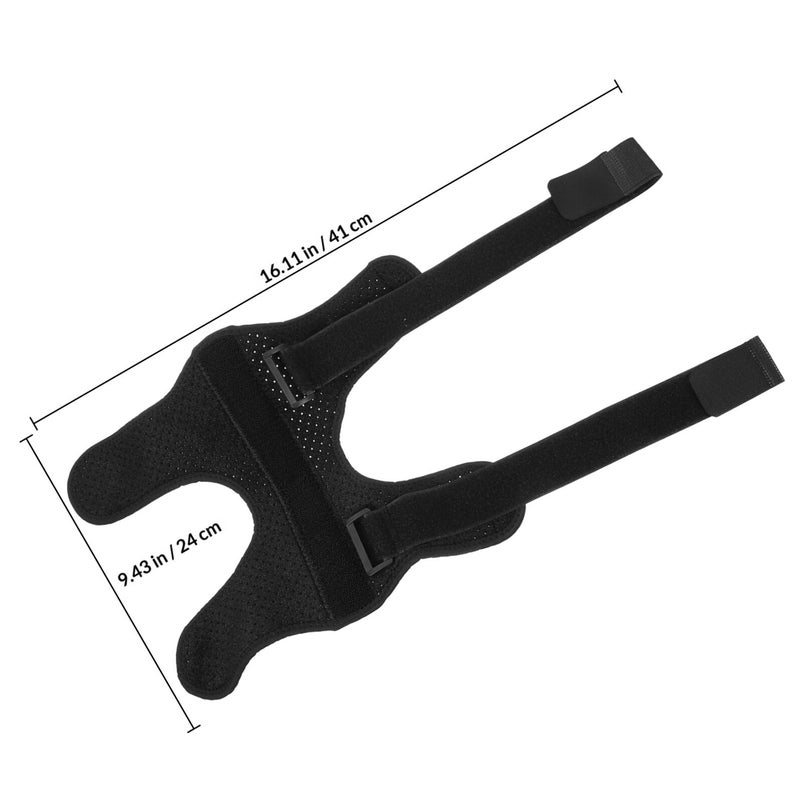 Ankle Support Brace for Sprains Men Women Adjustable Splint Black - Image 3