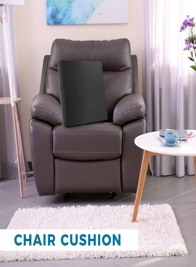 Menkxi Recliner Cushions for Elderly, Thicken Memory Foam Seat Cushion, Square Chair Cushions Non Slip Pads for Recliners, Armchairs, Relief and Comfort(Black, 20 x 20 x 3 Inch) - Image 5