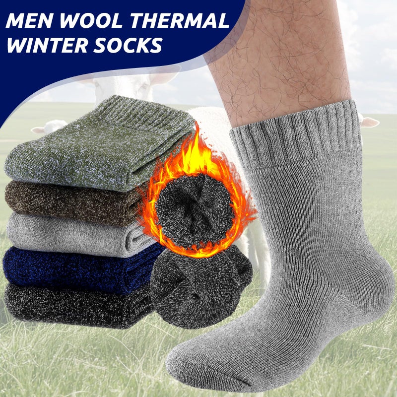 Twistover 10 XXL Thermal Warm Winter Socks for Men Size 15-18 Wool Thick Hiking Boot Crew Sock for Hiking Skiing Winter - Image 2