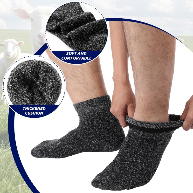 Twistover 10 XXL Thermal Warm Winter Socks for Men Size 15-18 Wool Thick Hiking Boot Crew Sock for Hiking Skiing Winter - Image 4