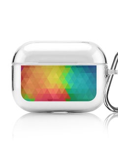 Classic Clear printed Case for Apple AirPods Pro 2nd Generation Thin Transparent Cover [Designed for Apple AirPods Pro 2nd Generation] - Tropical Prism