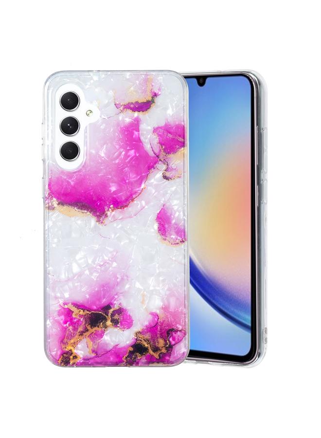 S-TOP Case For Samsung Galaxy A34 5G IMD Shell Pattern TPU Phone Case - Image 1